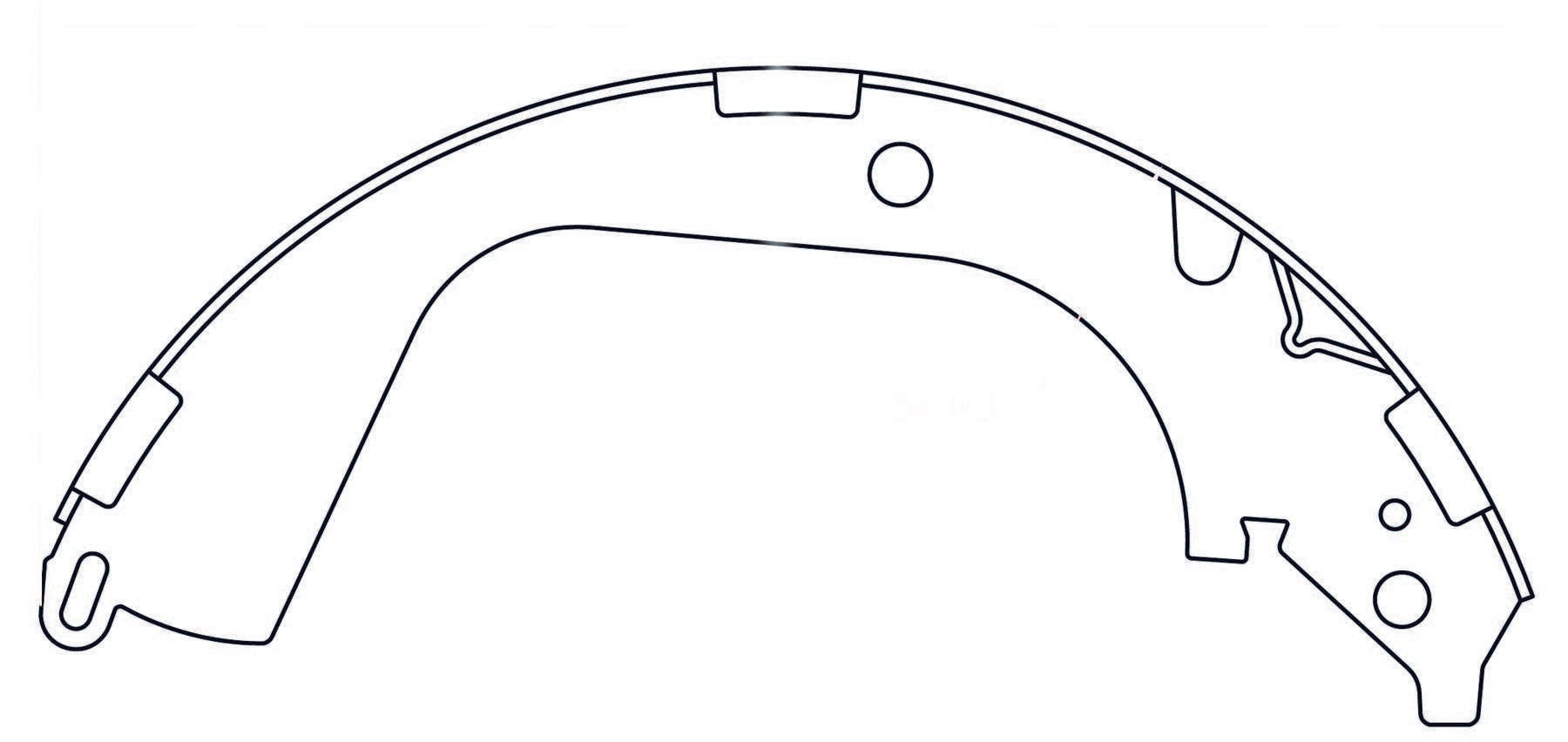 centric parts premium brake shoes frsport 111.09590