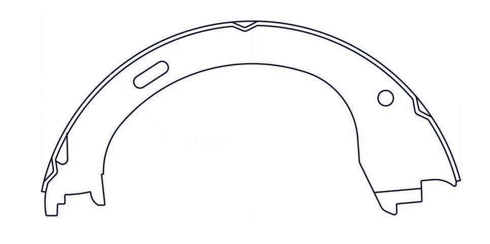 centric parts premium parking brake shoes frsport 111.09610
