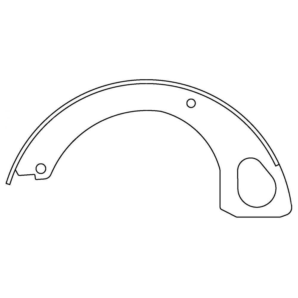 Centric Parts Premium Parking Brake Shoes top view frsport 111.10070