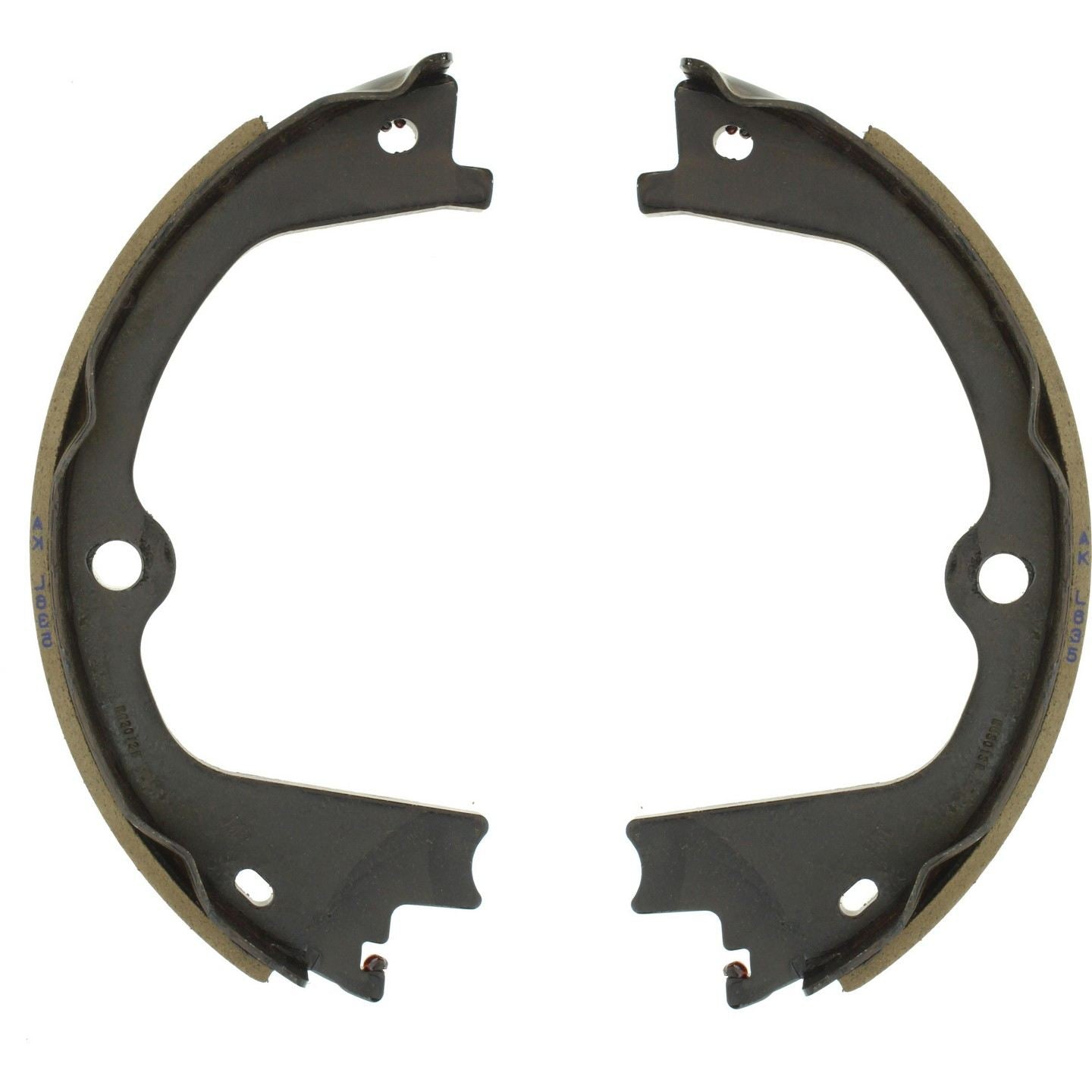 StopTech Premium Parking Brake Shoes top view frsport 111.10580
