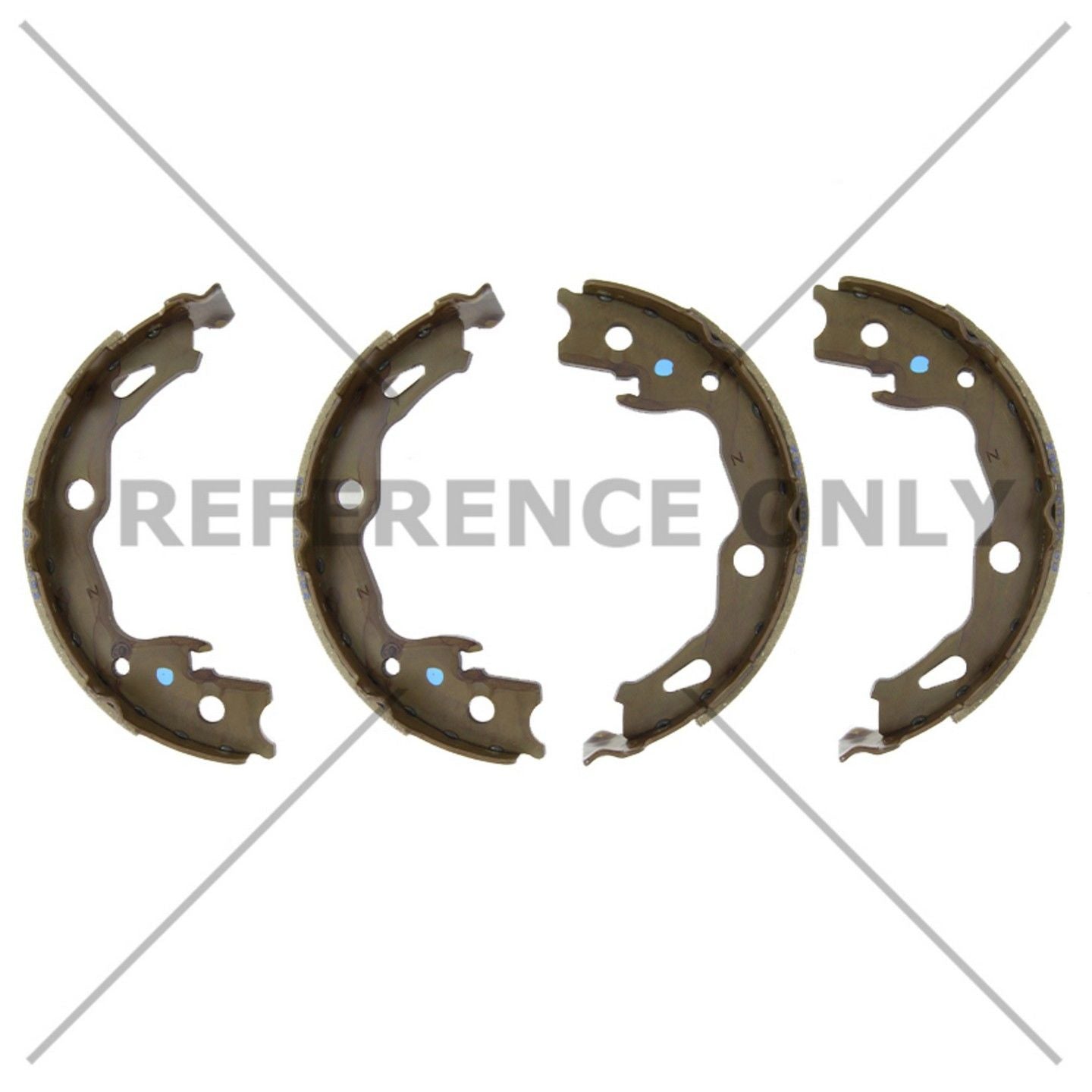 Centric Parts Premium Parking Brake Shoes top view frsport 111.10660
