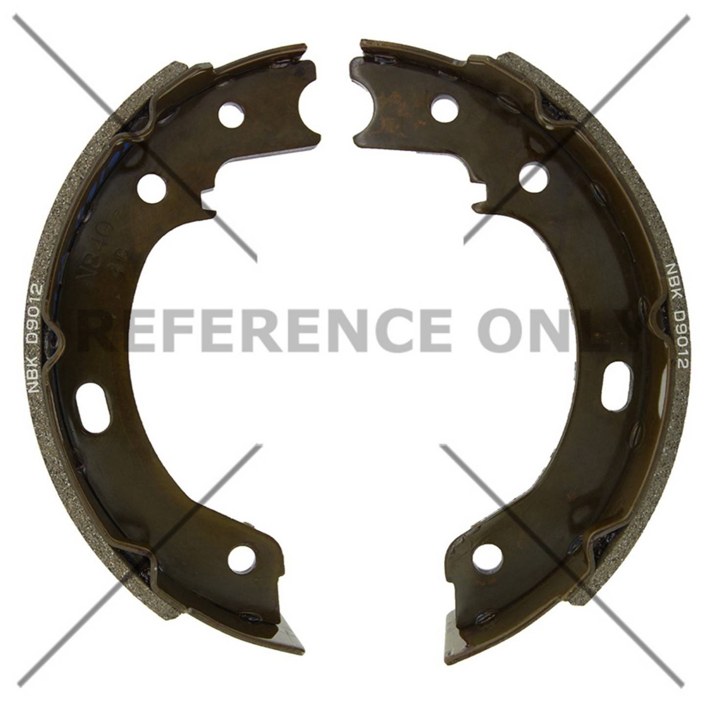 Centric Parts Premium Parking Brake Shoes top view frsport 111.10740