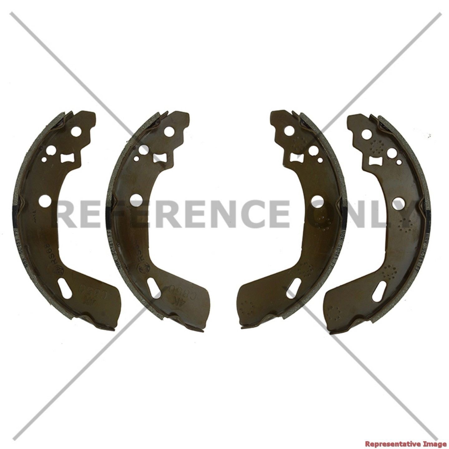 Centric Parts Premium Parking Brake Shoes top view frsport 111.10790