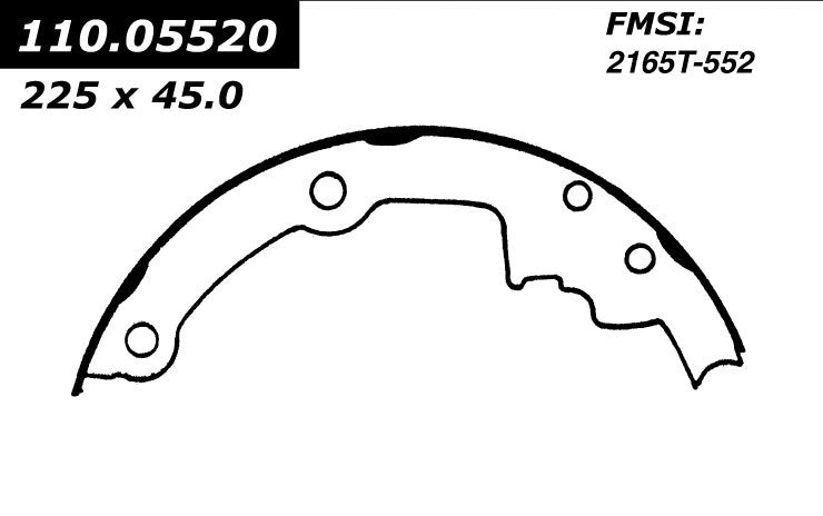 centric parts heavy duty brake shoes frsport 112.05520