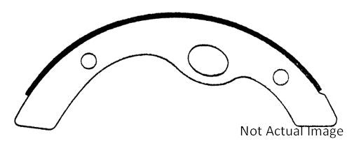 Centric Parts Heavy Duty Brake Shoes top view frsport 112.06020