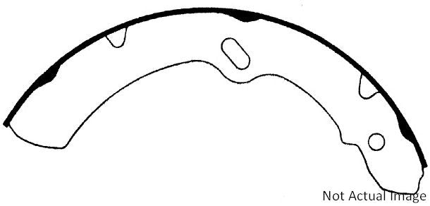 Centric Parts Heavy Duty Brake Shoes top view frsport 112.06810