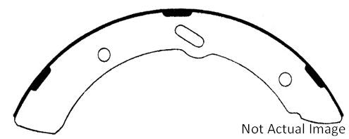Centric Parts Heavy Duty Brake Shoes top view frsport 112.06820