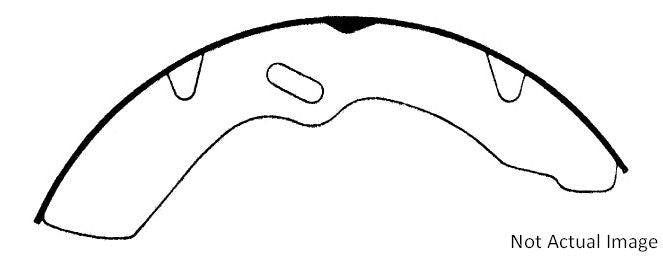 Centric Parts Heavy Duty Brake Shoes top view frsport 112.06830