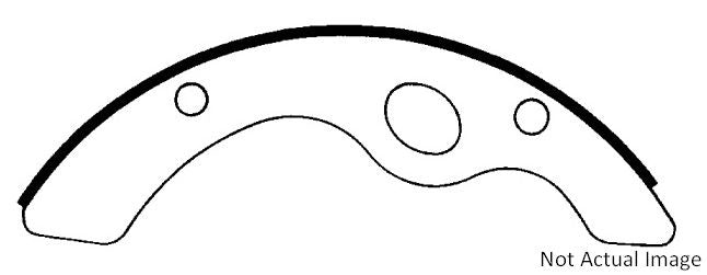 StopTech Heavy Duty Brake Shoes top view frsport 112.07310