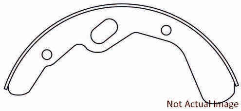 Centric Parts Heavy Duty Brake Shoes top view frsport 112.08340