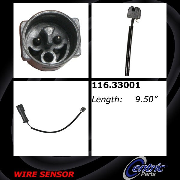 Centric Parts Brake Pad Sensor Wire top view frsport 116.33001