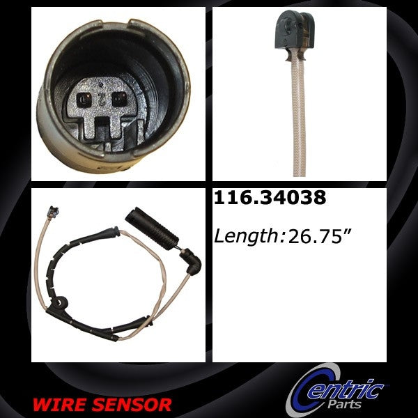 Centric Parts Brake Pad Sensor Wire top view frsport 116.34038