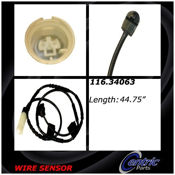 centric parts brake pad sensor wire frsport 116.34063
