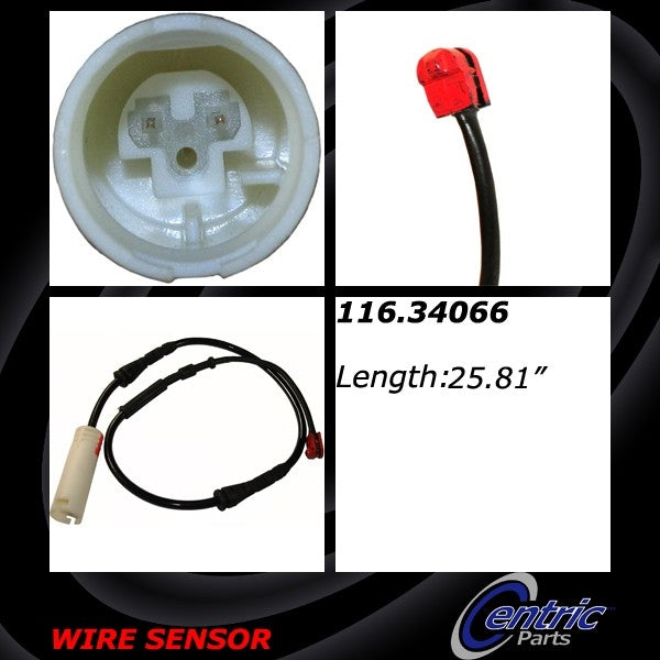 StopTech Brake Pad Sensor Wires top view frsport 116.34066