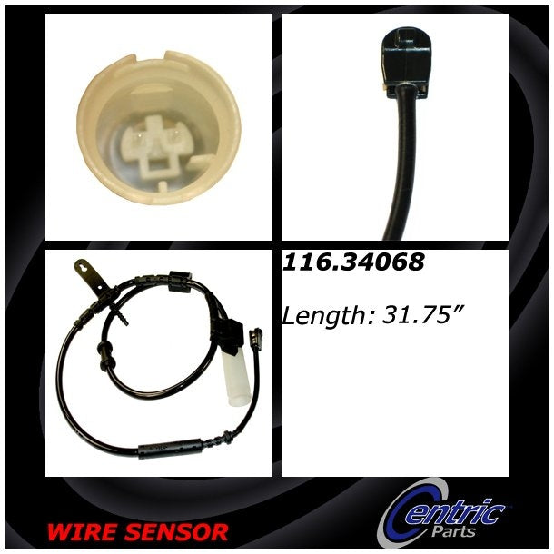 centric parts brake pad sensor wire frsport 116.34068