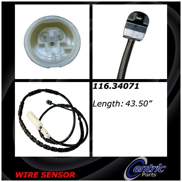 centric parts brake pad sensor wire frsport 116.34071