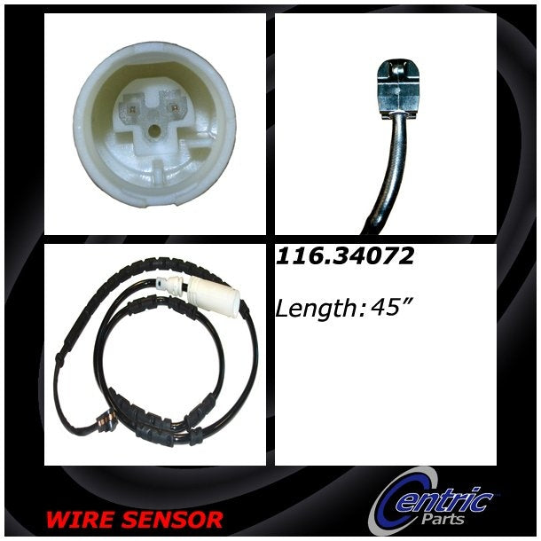 centric parts brake pad sensor wire frsport 116.34072