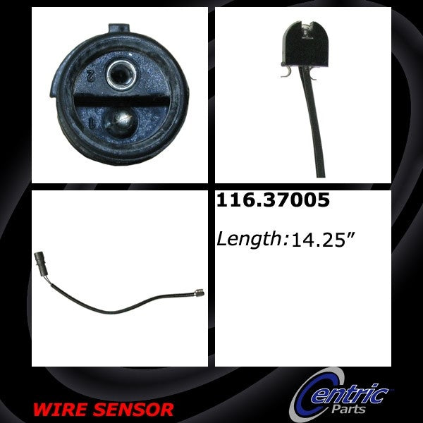 Centric Parts Brake Pad Sensor Wire top view frsport 116.37005
