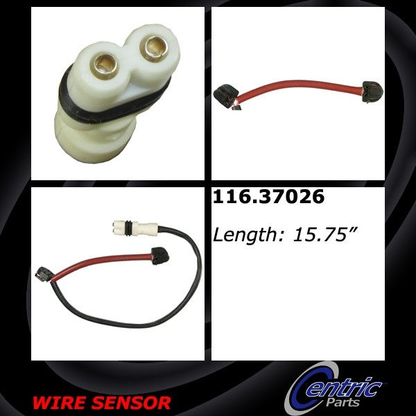Centric Parts Brake Pad Sensor Wire top view frsport 116.37026