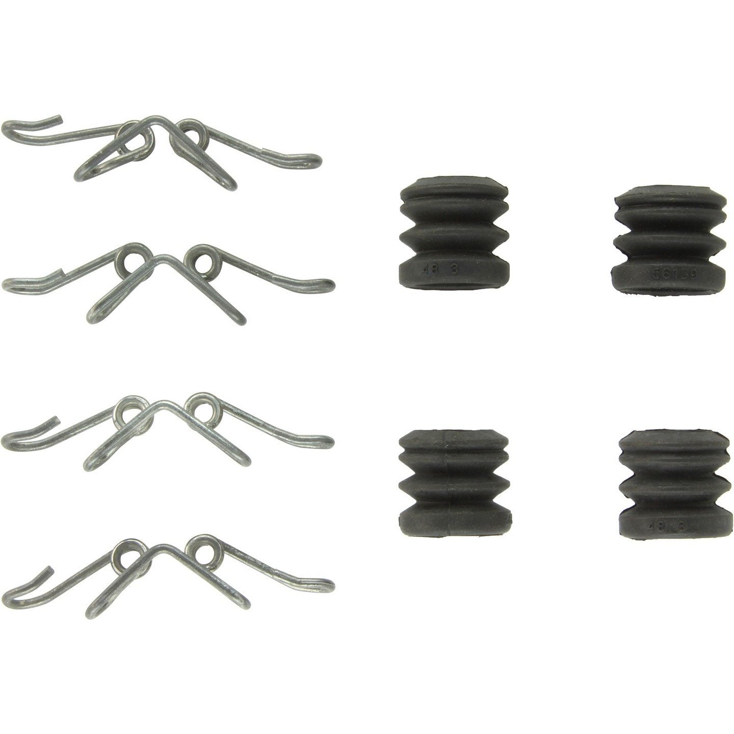 Centric Parts Disc Brake Hardware Kit top view frsport 117.35039