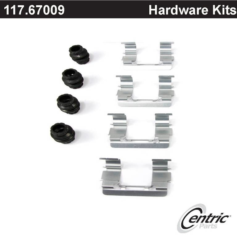 Centric Parts Disc Brake Hardware Kit top view frsport 117.67009