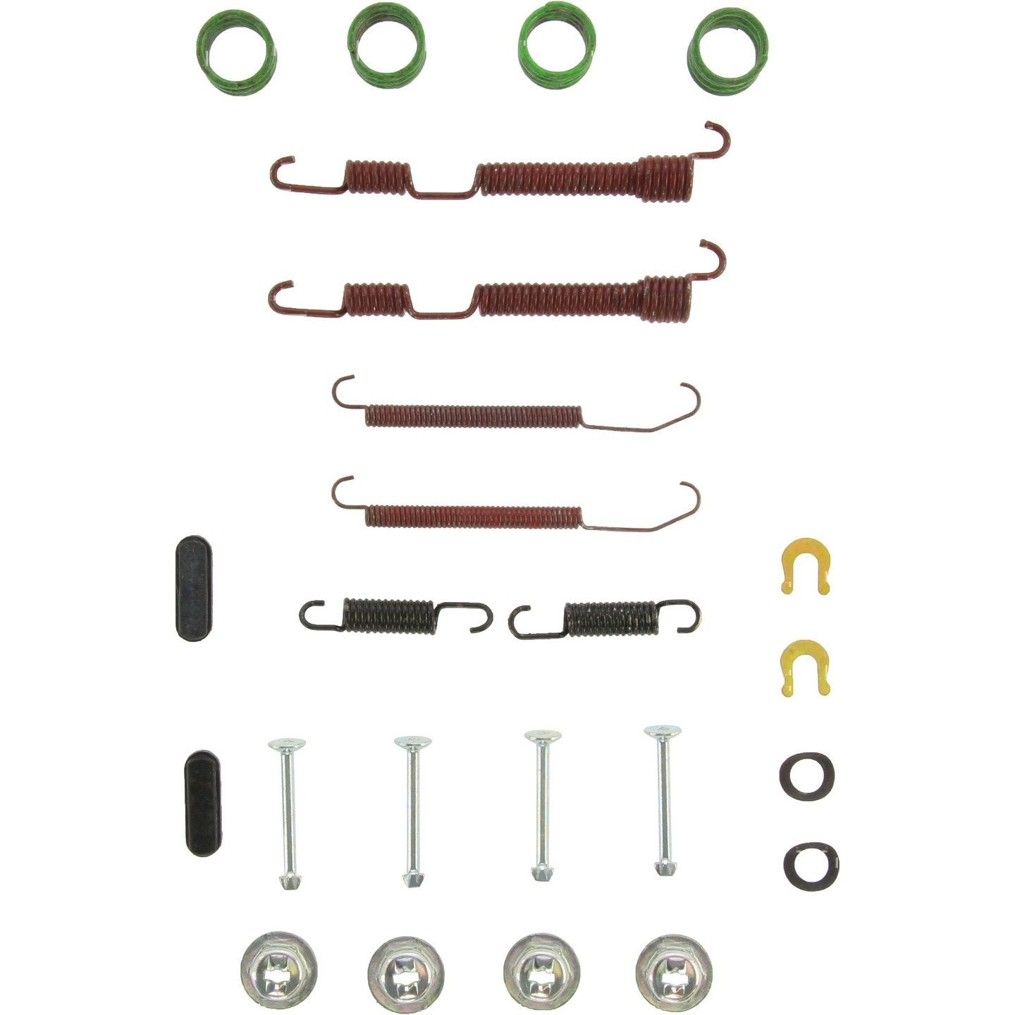 Centric Parts Drum Brake Hardware Kit top view frsport 118.46007