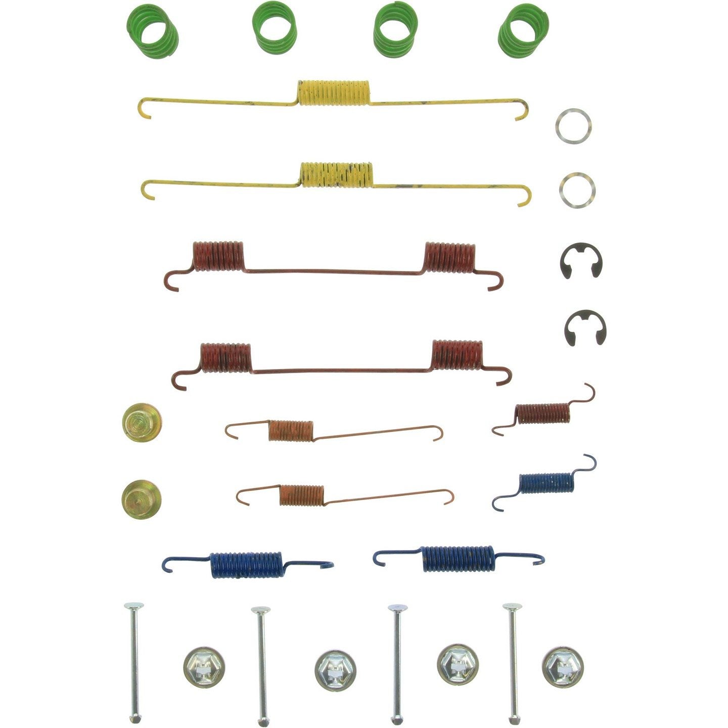 Centric Parts Drum Brake Hardware Kit top view frsport 118.50008