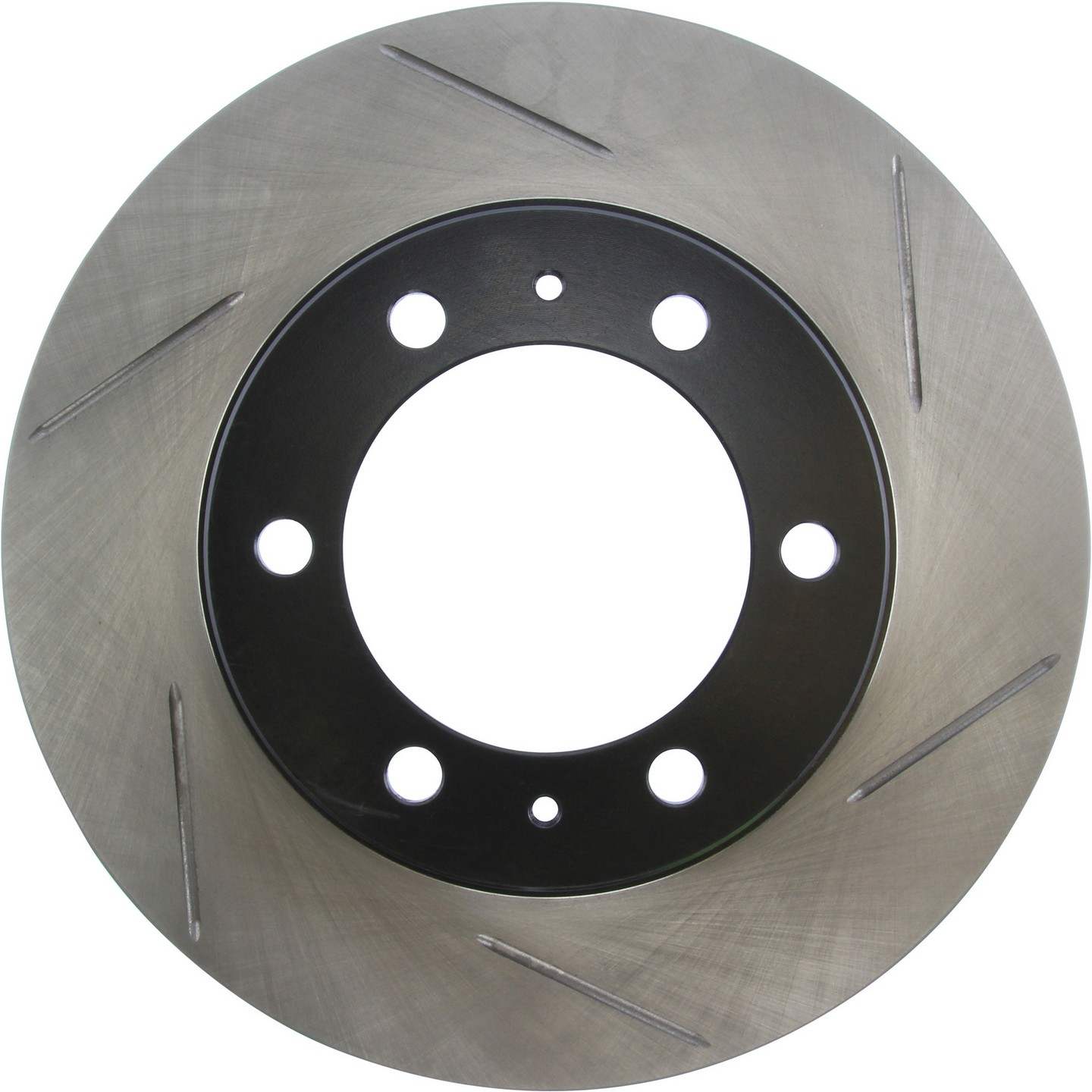 StopTech Sport Slotted Brake Rotor Front Left top view frsport 126.44129SL