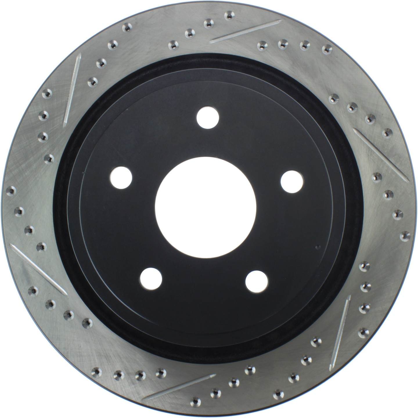 StopTech Sport Drilled & Slotted Brake Rotor Rear Right top view frsport 127.67054R