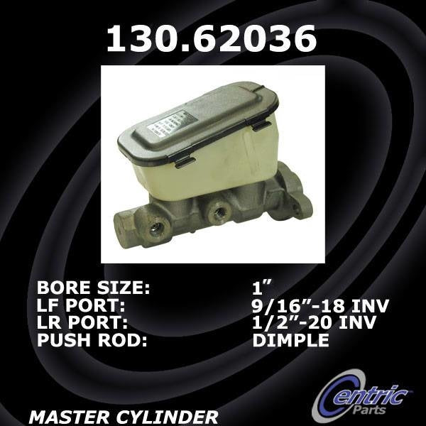 Centric Parts Premium Brake Master Cylinder top view frsport 130.62036