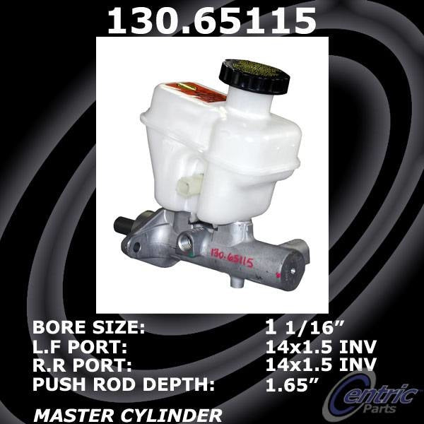 Centric Parts Premium Brake Master Cylinder top view frsport 130.65115