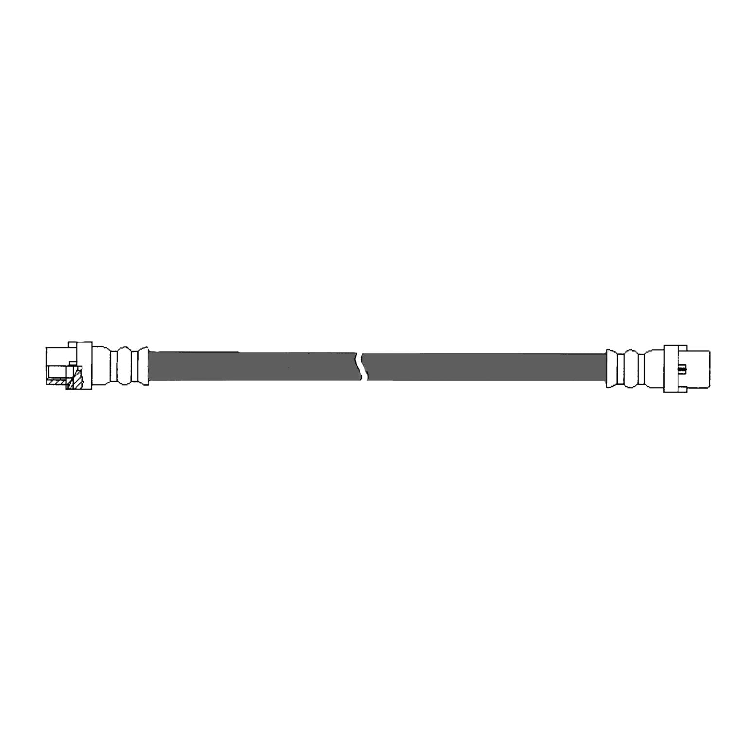 Centric Parts Brake Hose top view frsport 150.34316