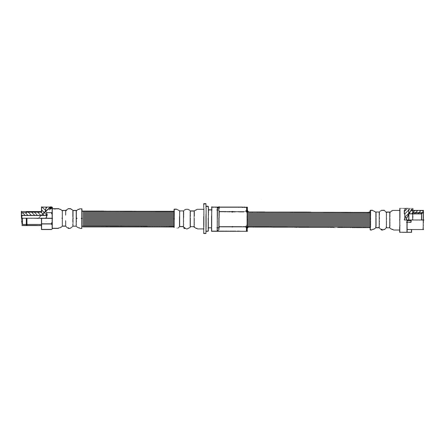 Centric Parts Brake Hose top view frsport 150.34321