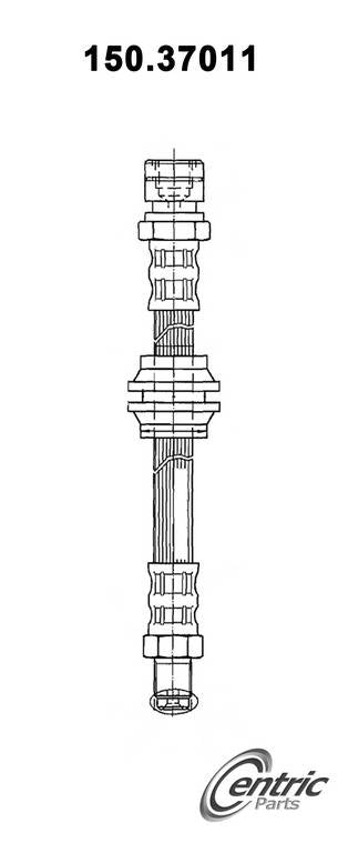 Centric Parts Brake Hose top view frsport 150.37011