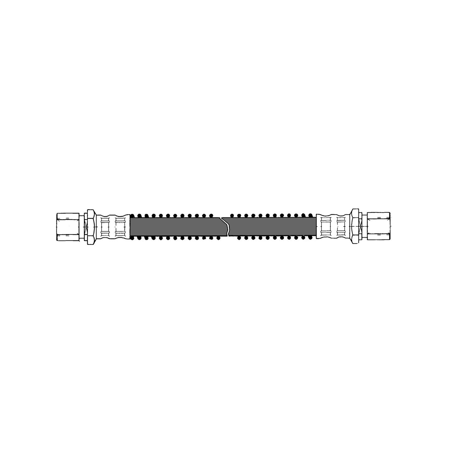centric parts brake hose frsport 150.37019