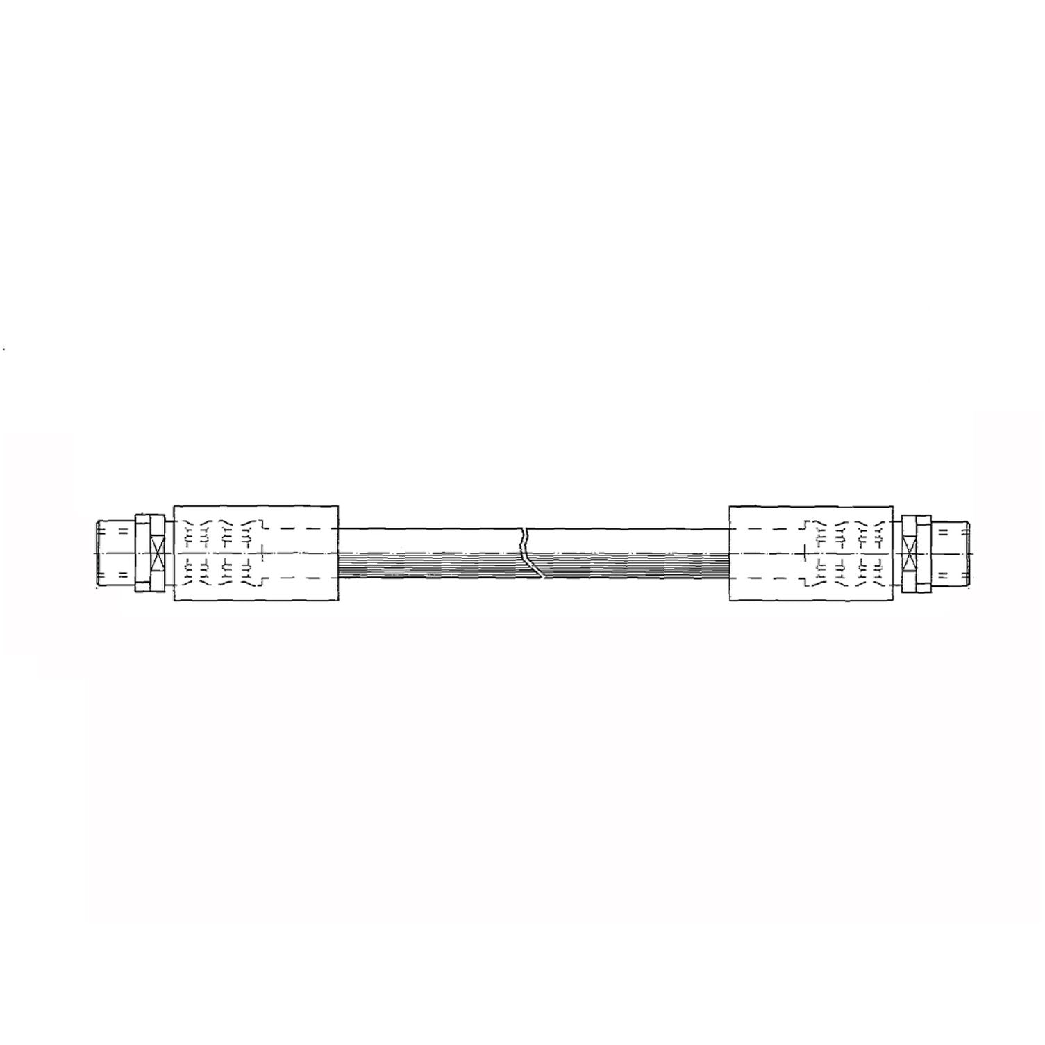 centric parts brake hose frsport 150.37020