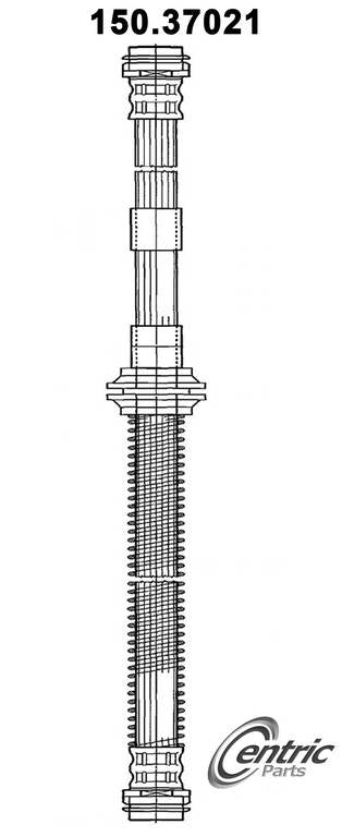 Centric Parts Brake Hose top view frsport 150.37021