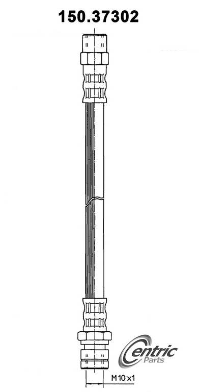 centric parts brake hose frsport 150.37302