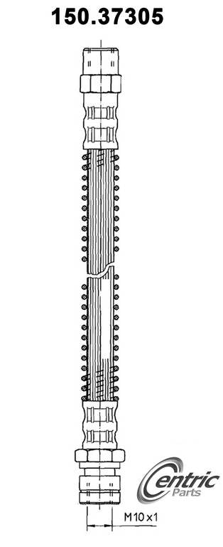 Centric Parts Brake Hose top view frsport 150.37305
