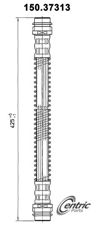 Centric Parts Brake Hose top view frsport 150.37313