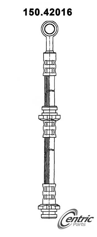 centric parts brake hose frsport 150.42016