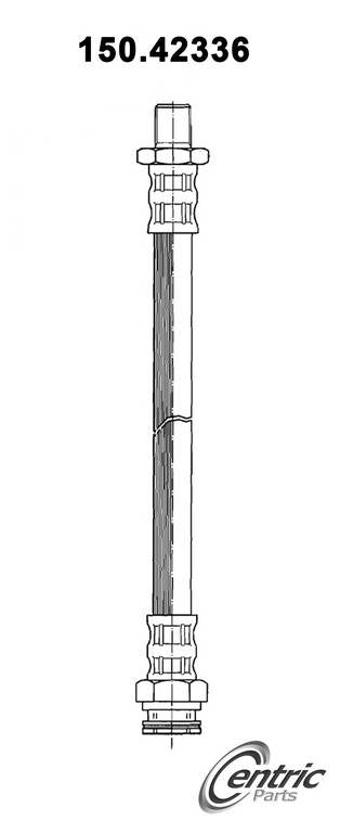 Centric Parts Brake Hose top view frsport 150.42336