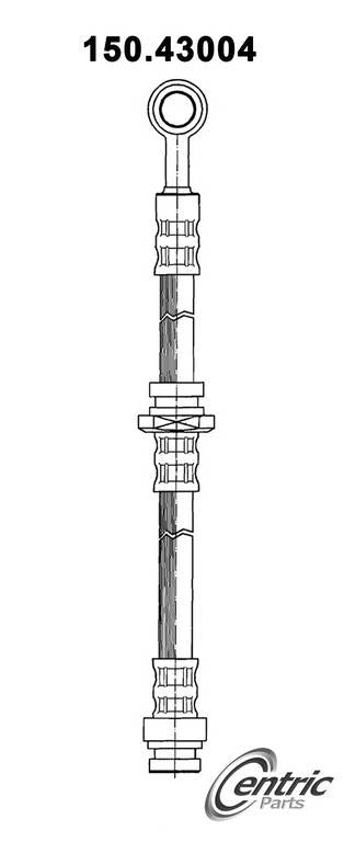 Centric Parts Brake Hose top view frsport 150.43004