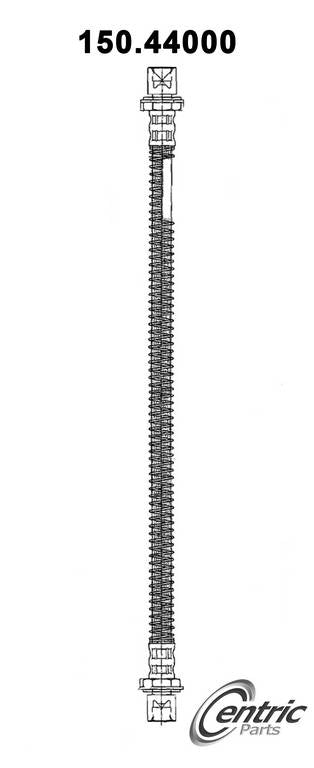 Centric Parts Brake Hose top view frsport 150.44000