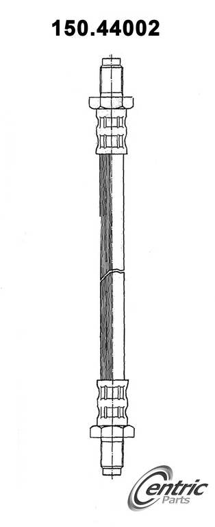 Centric Parts Brake Hose top view frsport 150.44002