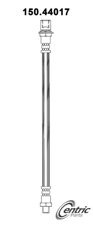 Centric Parts Brake Hose top view frsport 150.44017