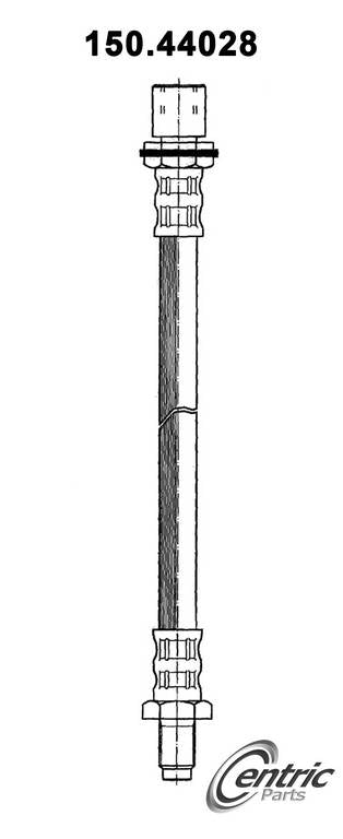 Centric Parts Brake Hose top view frsport 150.44028