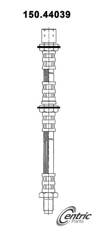 Centric Parts Brake Hose top view frsport 150.44039