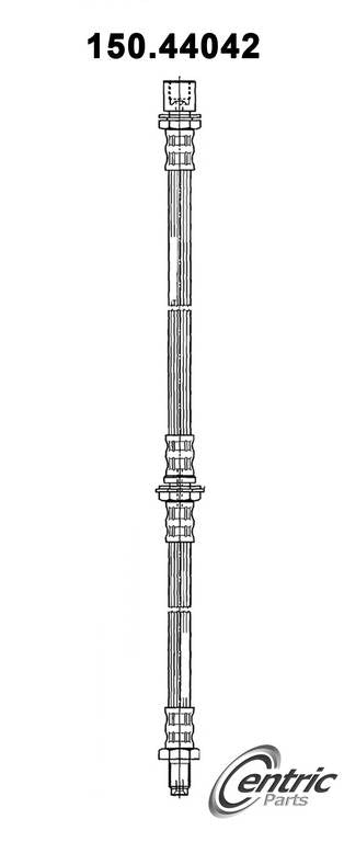 Centric Parts Brake Hose top view frsport 150.44042