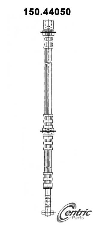 Centric Parts Brake Hose top view frsport 150.44050